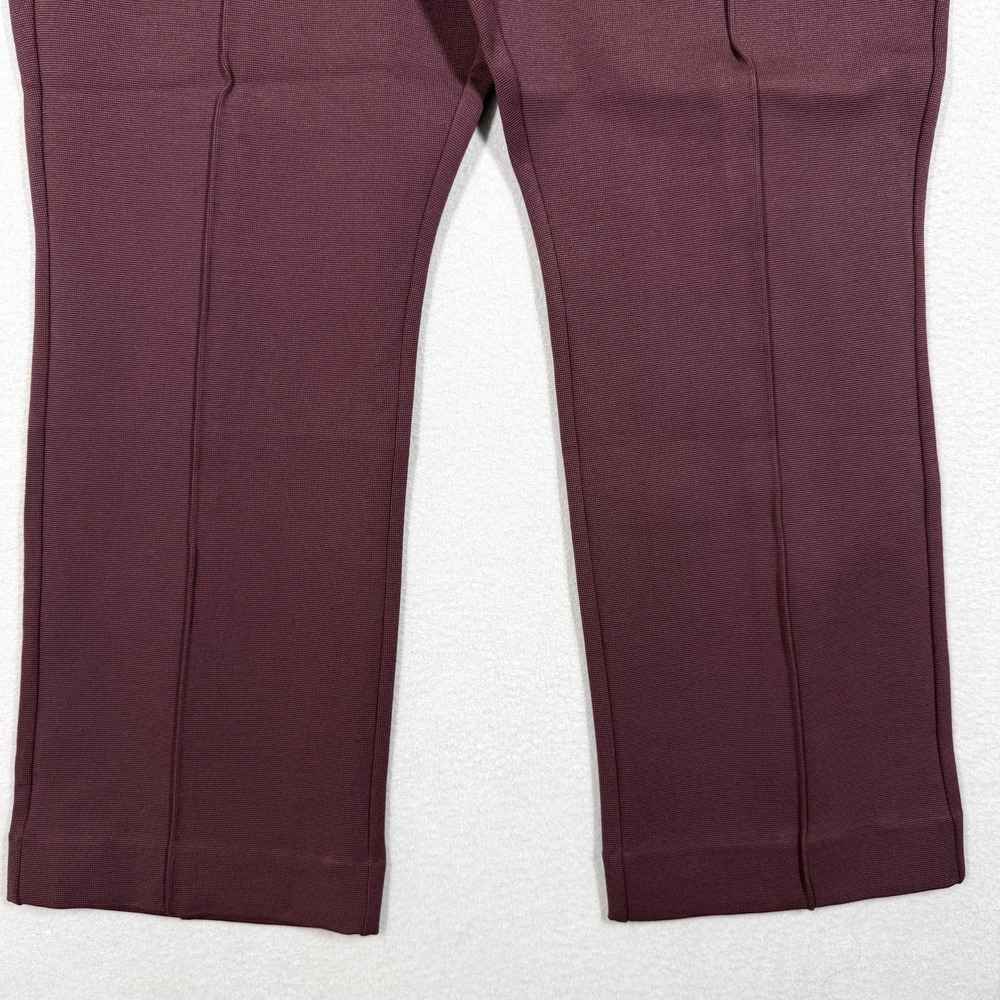 Maeve Anthropologie Pants Womens XL Poppy Kick Flare Pull On Pant Cocoa Plum NWT - Picture 3 of 15